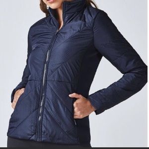 Fabletics Navy Sedona Puffer Jacket - L